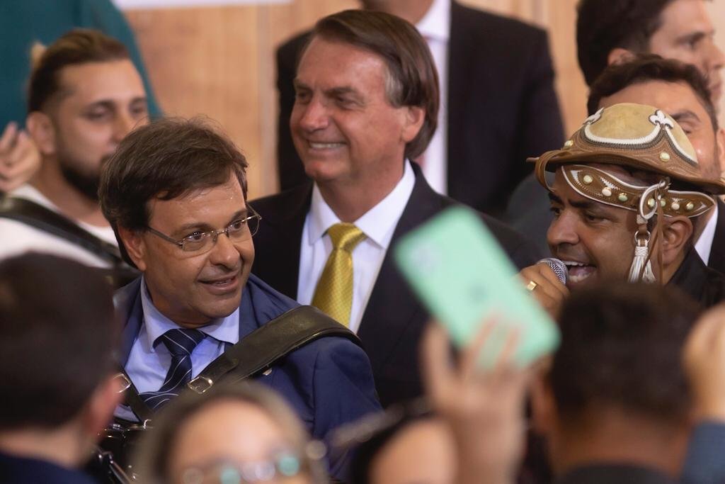 Presidente Bolsonaro e GIlson machado participam de cerimônia em comemoração ao dia do Forró e Aniversário do Luiz Gonzaga, no salão nobre do Palácio do Planalto 1