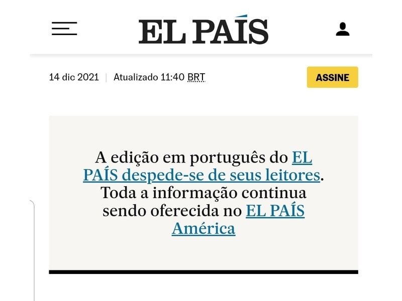 El País cierra la operación brasileña por motivos económicos