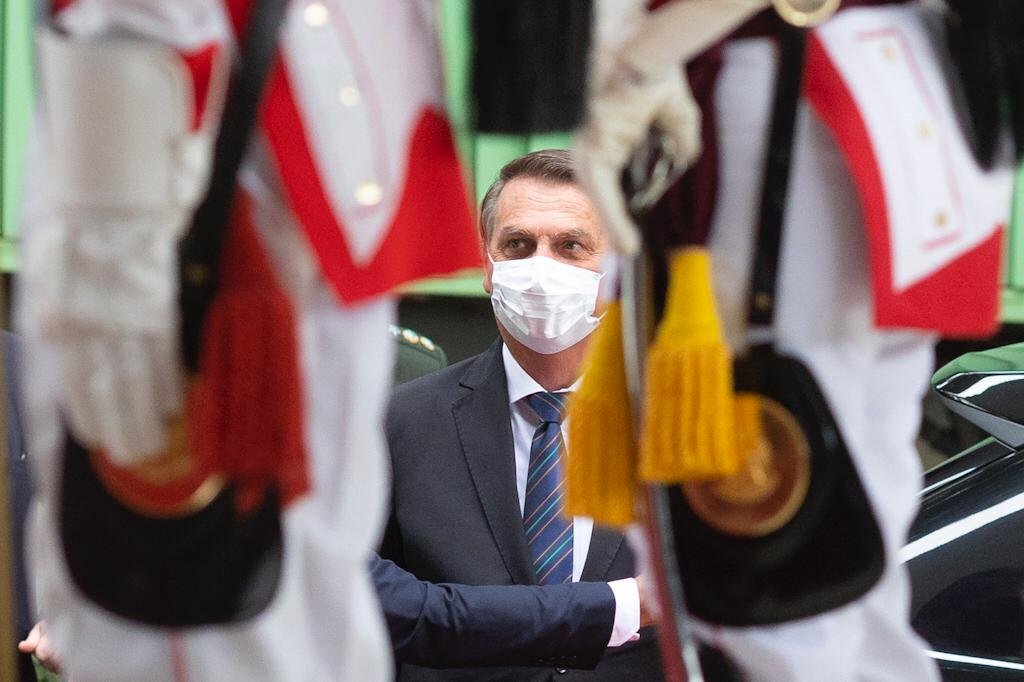 Presidente Bolsonaro acompanhado da primeira dama Michelle, chegam para a posse de André Mendonça como ministro do STF 2