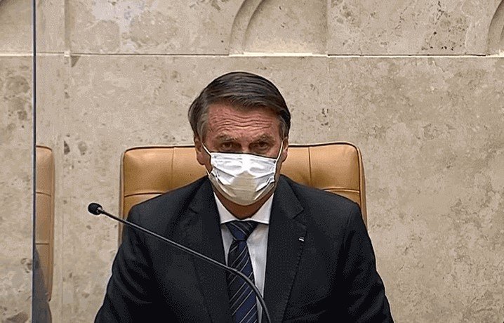 Jair Bolsonaro na posse de André Mendonça no STF