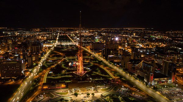 Imagem aérea de cidade