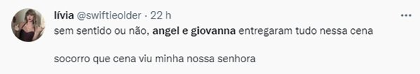 Reação do twitter à cena de Camila Queiroz e Agatha Moreira em Verdades Secretas 2