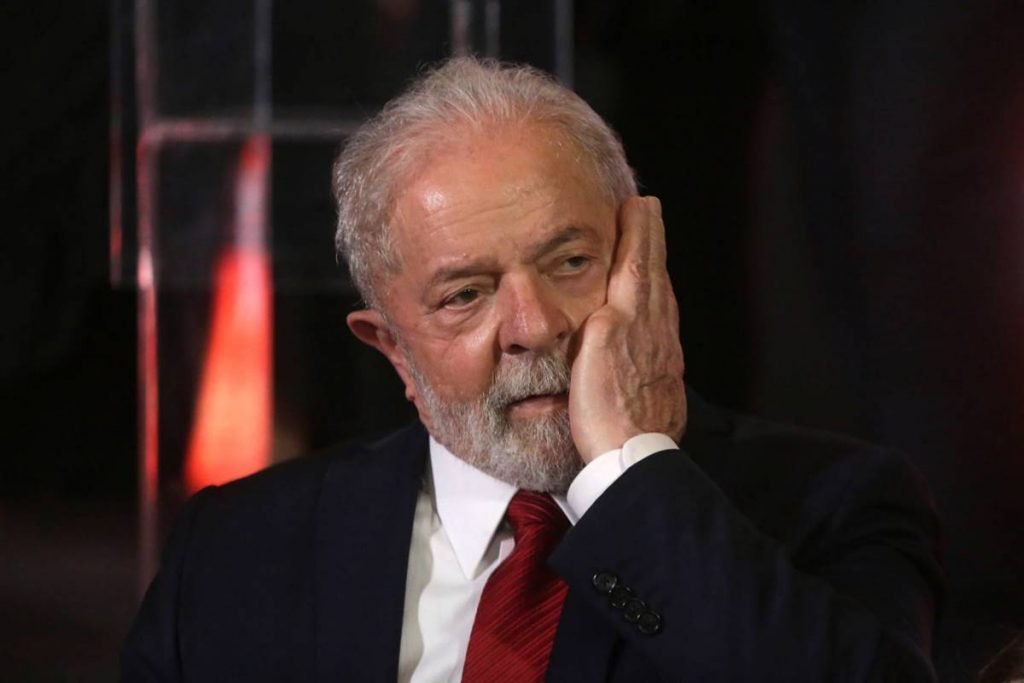 Ex-presidente Lula durante jantar organizado por advogados em SP, em dezembro de 2021