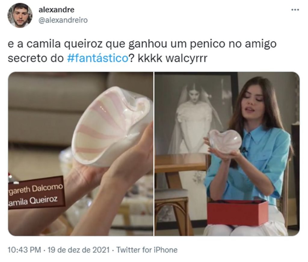 Print de um tuíte
