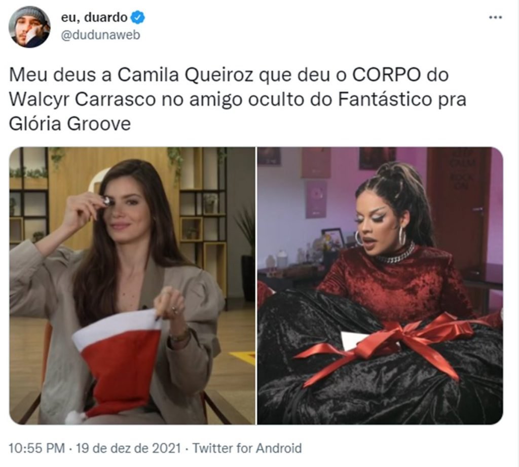 Print de um tuíte