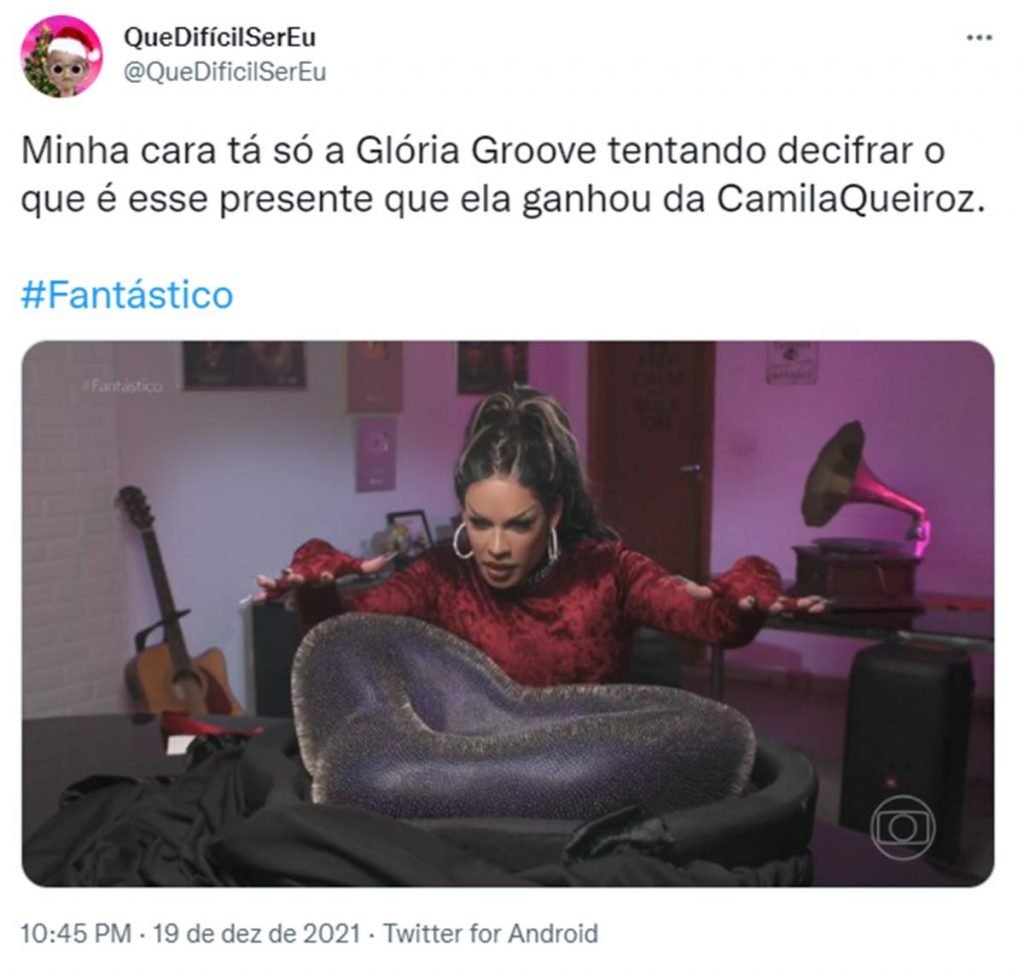 Print de um tuíte