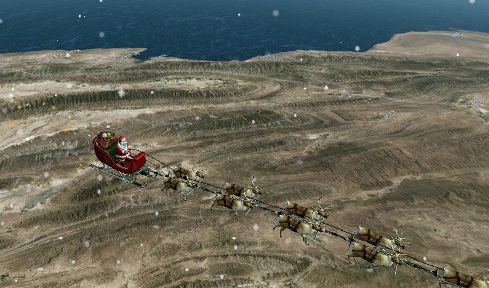 Já é Natal! Acompanhe a rota do Papai Noel em tempo real