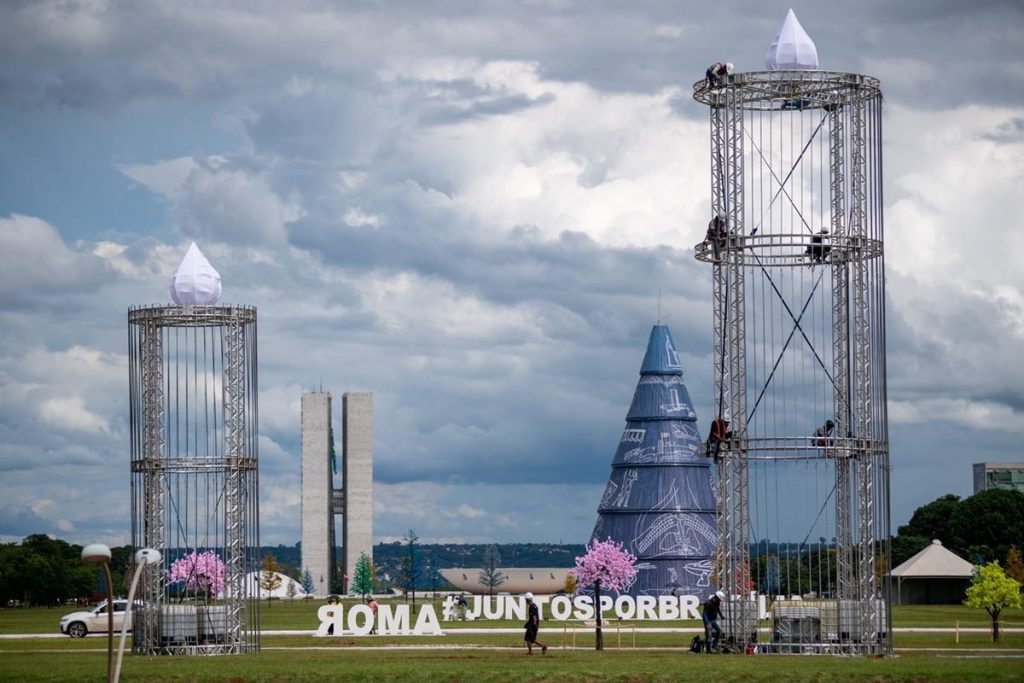 Decorações de Natal na Esplanada dos Ministérios