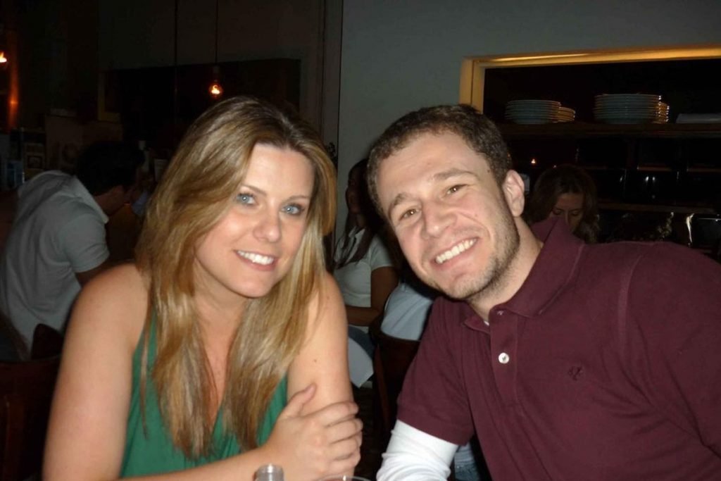 Tiago Leifert e Daiana Garbin