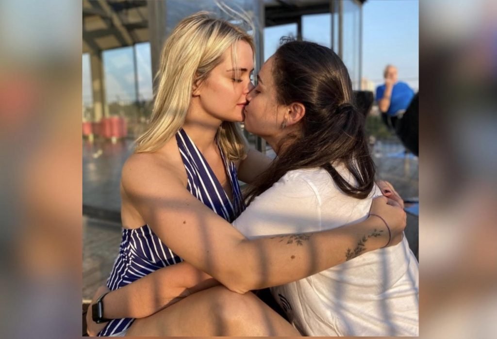 Luiza, dupla de Maurílio, e a namorada, a ex-BBB Marcela Mc Gowan