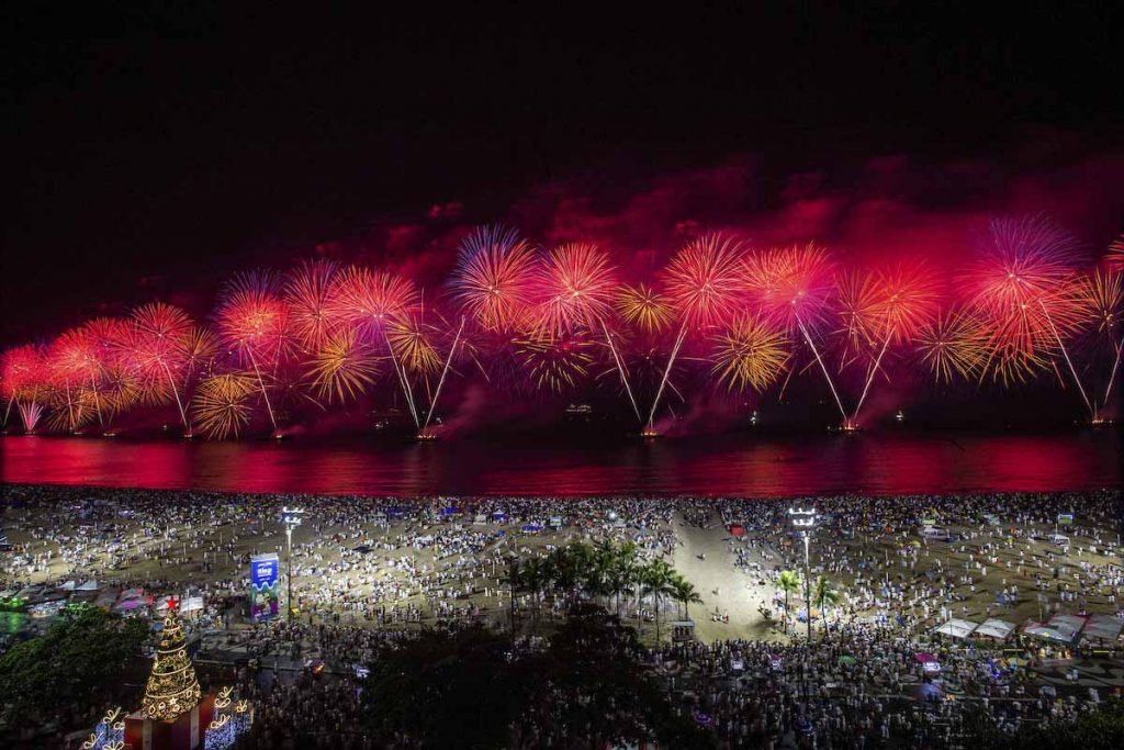 reveillon copacabana brasil virada ano fogos praia pandemia 4