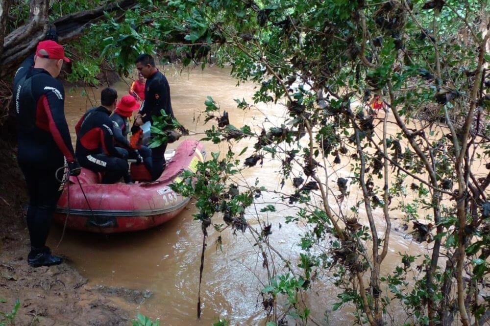 criança desaparecida afogou rio buscas bombeiros guarani goias