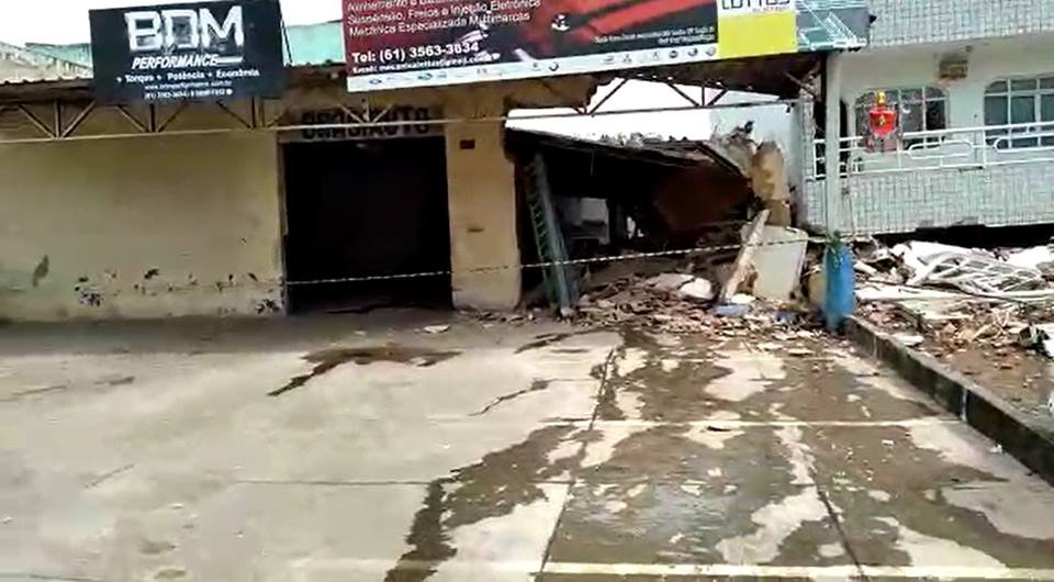 Prédio desaba em Taguatinga