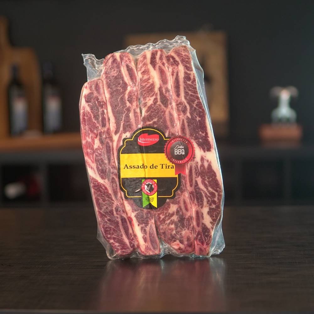 Embalagem com carne a vácuo