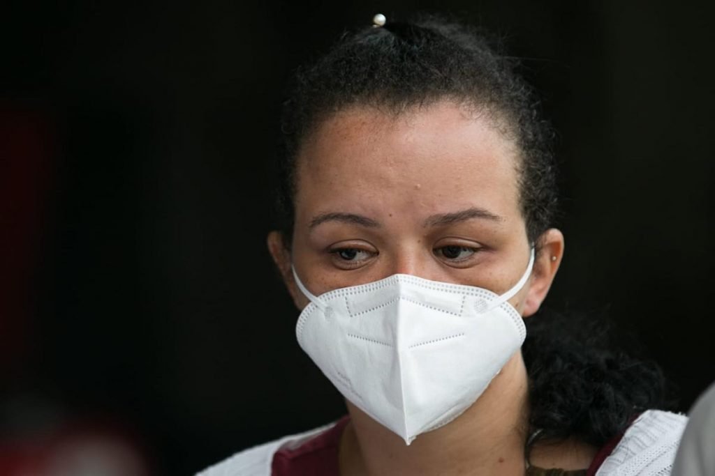 Moradora do prédio que desabou em Taguatinga