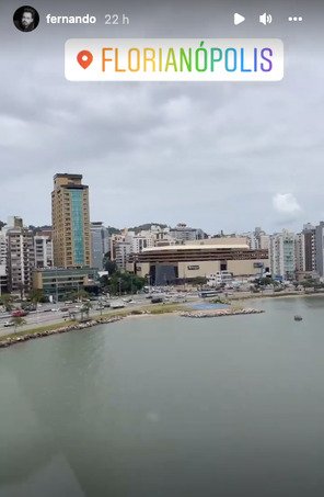 Fernando Zor mostra que também estava em Florianópolis