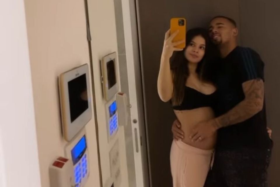 Gabriel Jesus e Raiane Lima