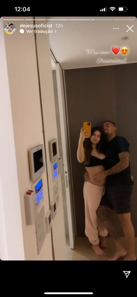 Gabriel Jesus e Raiane Lima