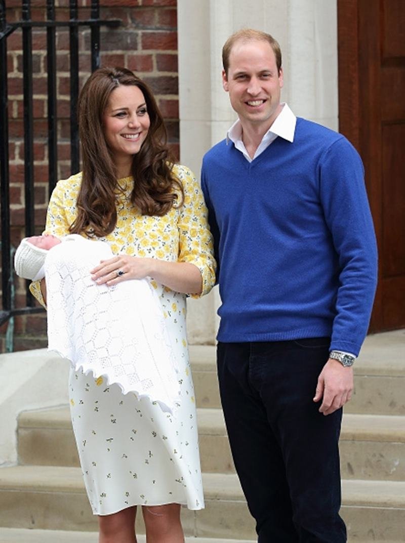 Kate Middleton, príncipe William e princesa Charlotte