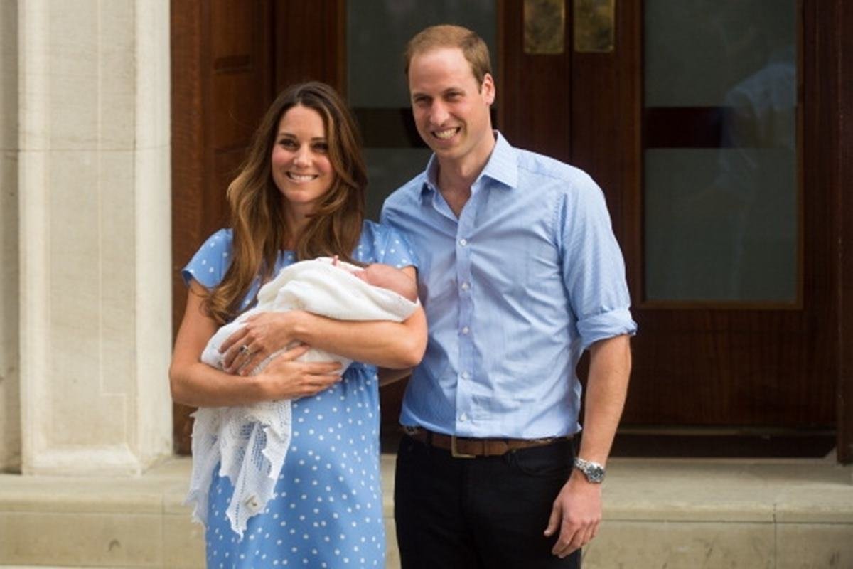 Kate Middleton, príncipe William e príncipe George
