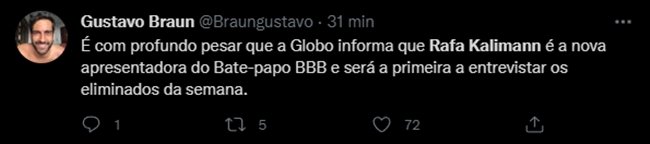 Rafa Kalimann Bate-Papo BBB 1