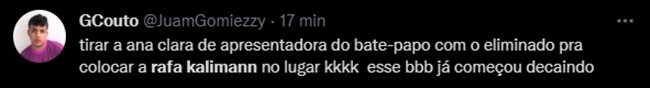 Rafa Kalimann Bate-Papo BBB 1