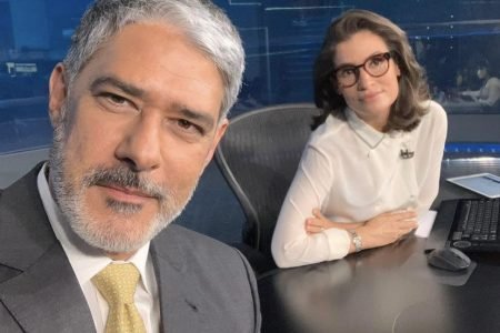 William Bonner está isolado após Renata Vasconcellos testar positivo para Covid