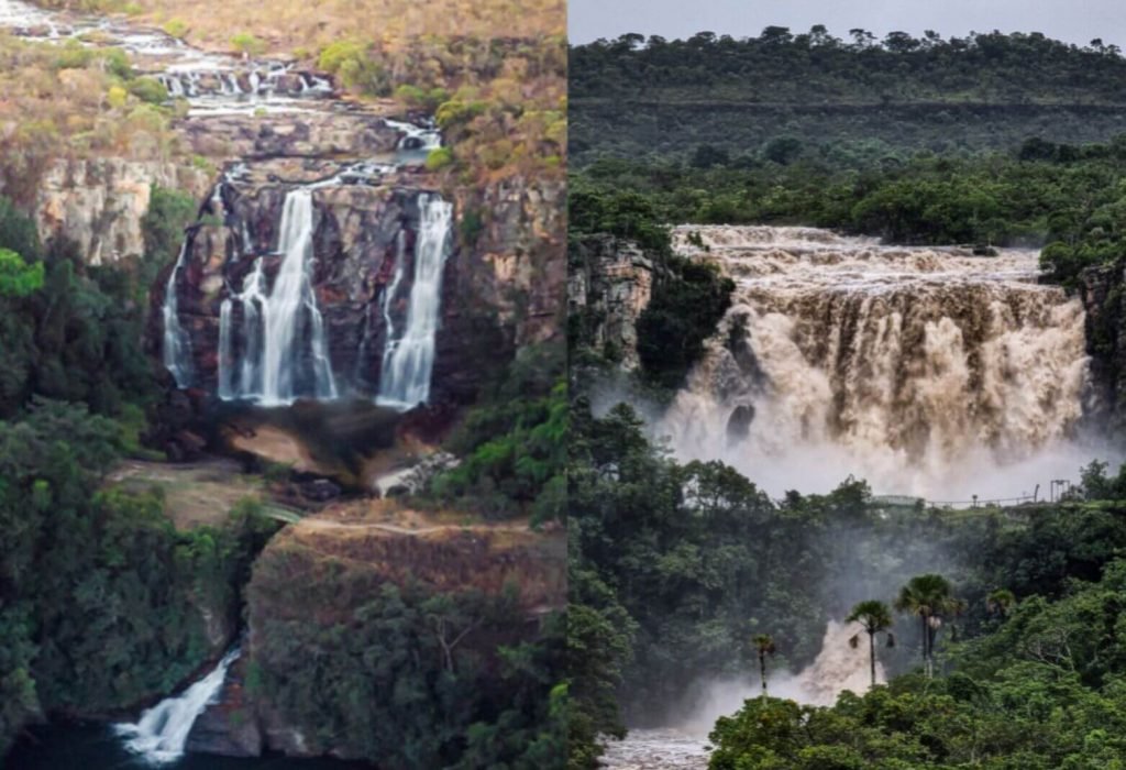 Salto Corumbá Chuva Goiás Cheia