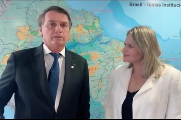 Bolsonaro recebeu Graciela Nienov, presidente do PTB