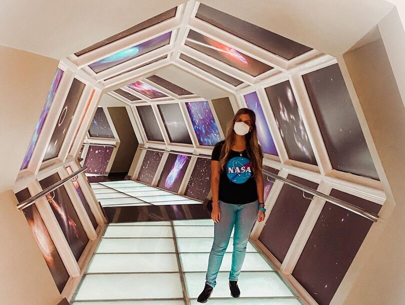 Verena no Planetário de Brasília