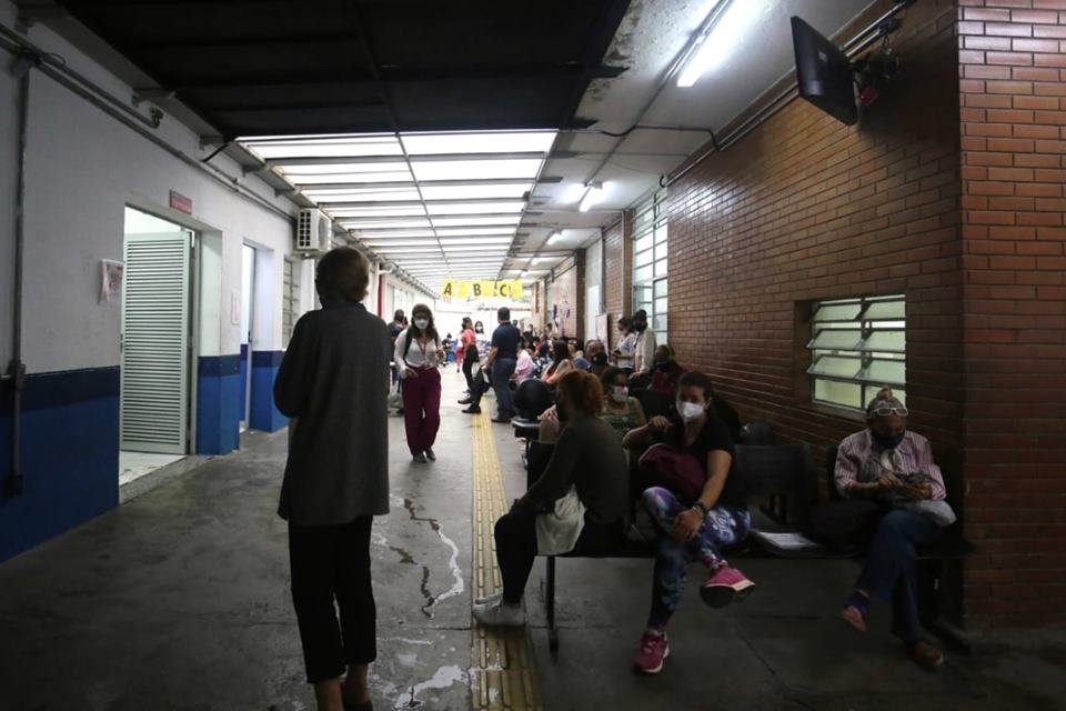 Filas em hospitais de São Paulo