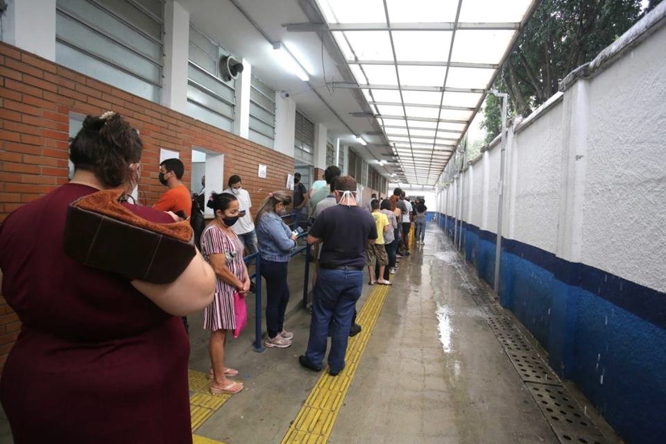 Filas em hospitais de São Paulo