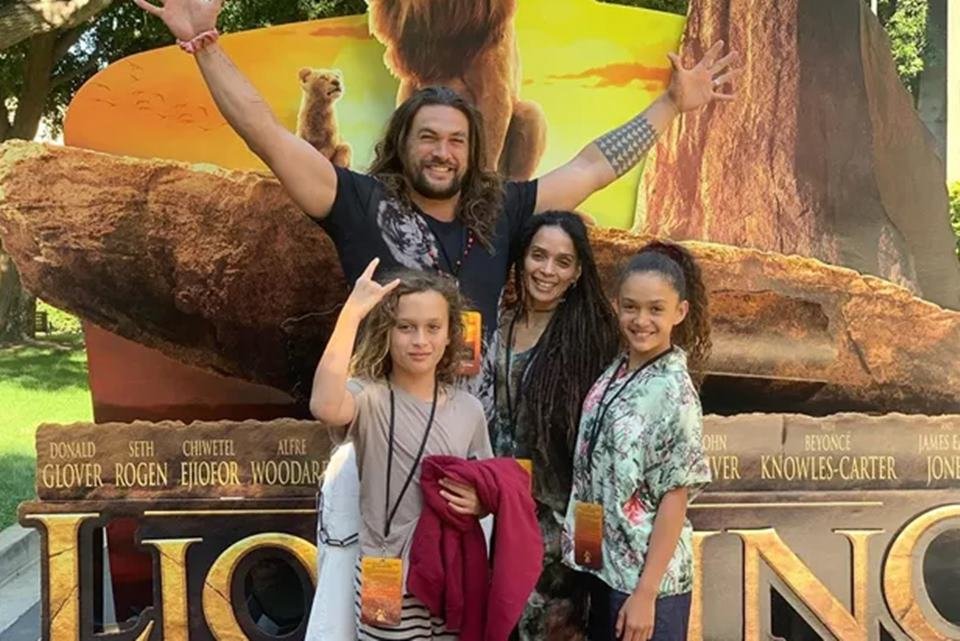 Jason Momoa, Lisa Bonet e as filhas