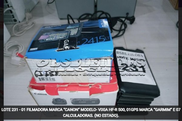 Item leilão MPDFT 2022