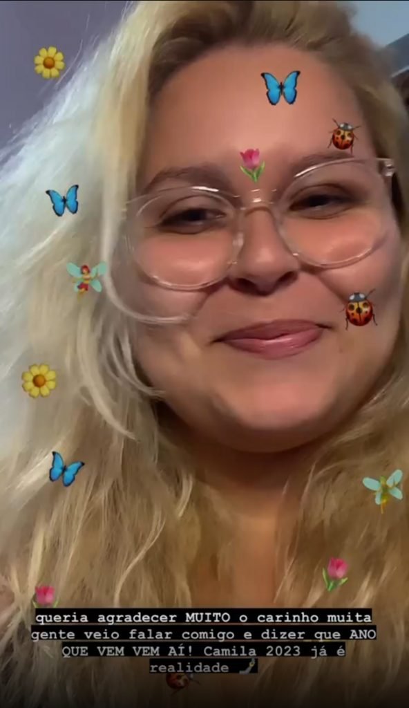 Camila brinca nas redes sociais sobre o BBB e viraliza