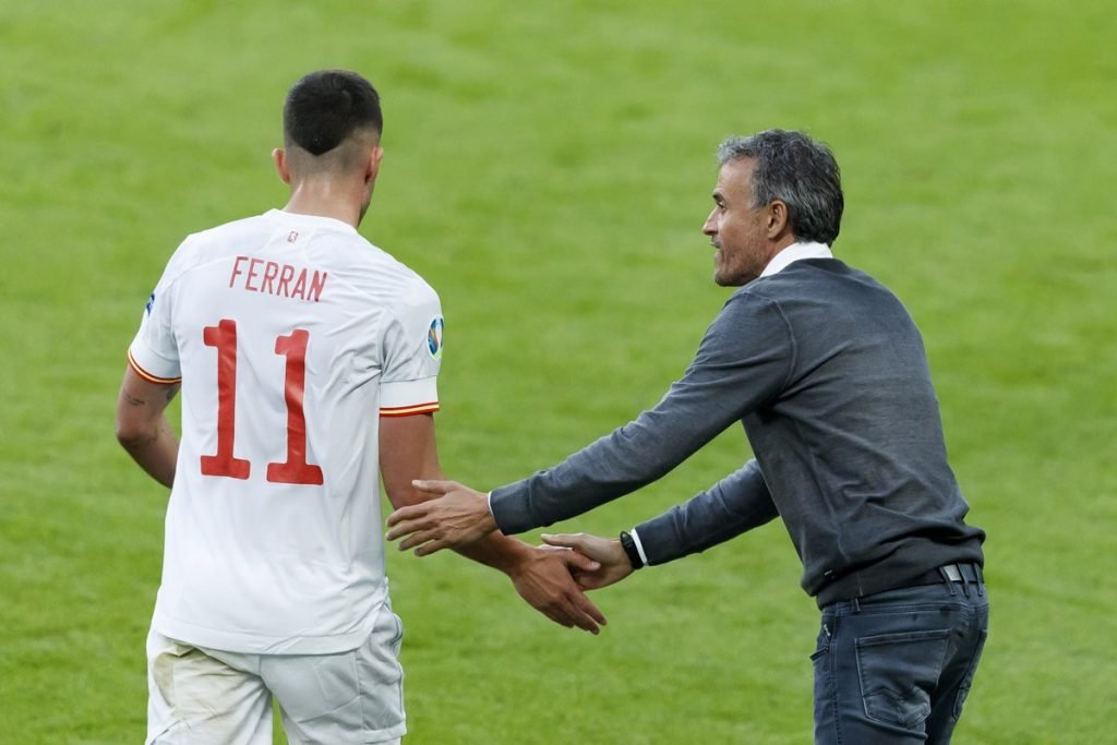 Ferran Torres e Luis Enrique