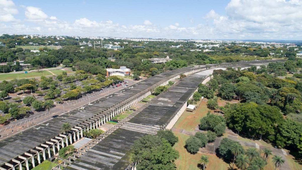 Foto aérea do Instituto Central de Ciências (ICC) da UnB