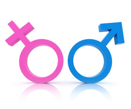Feminino e masculino símbolos