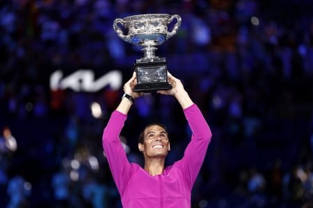 Rafael Nadal troféu Australian Open