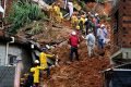 Estragos e desaparecidos na cidade de Franco da Rocha, na região metropolitana de SP, após as chuvas