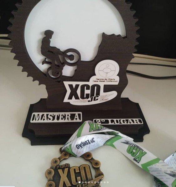 troféu e medalha