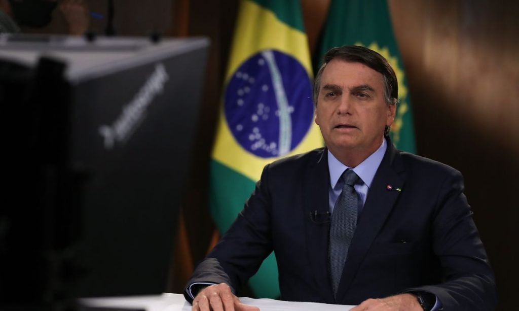 Fotografia colorida de Jair Bolsonaro