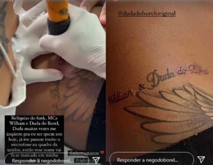Fotografia colorida de Nego do Borel e Duda Reis