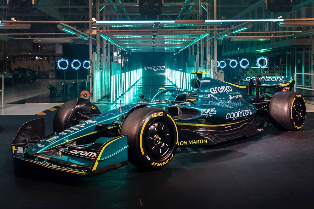 Aston Martin apresenta carro para a temporada 2022 da Fórmula 1