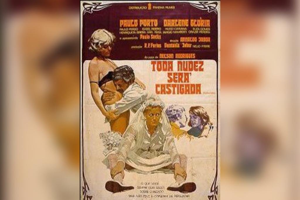 Na imagem colorida, a capa de um filme está posicionada no centro