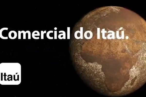 Frame de sátira que aponta leniência do Itaú em relação a projetos de lei que ameaçam o meio ambiente