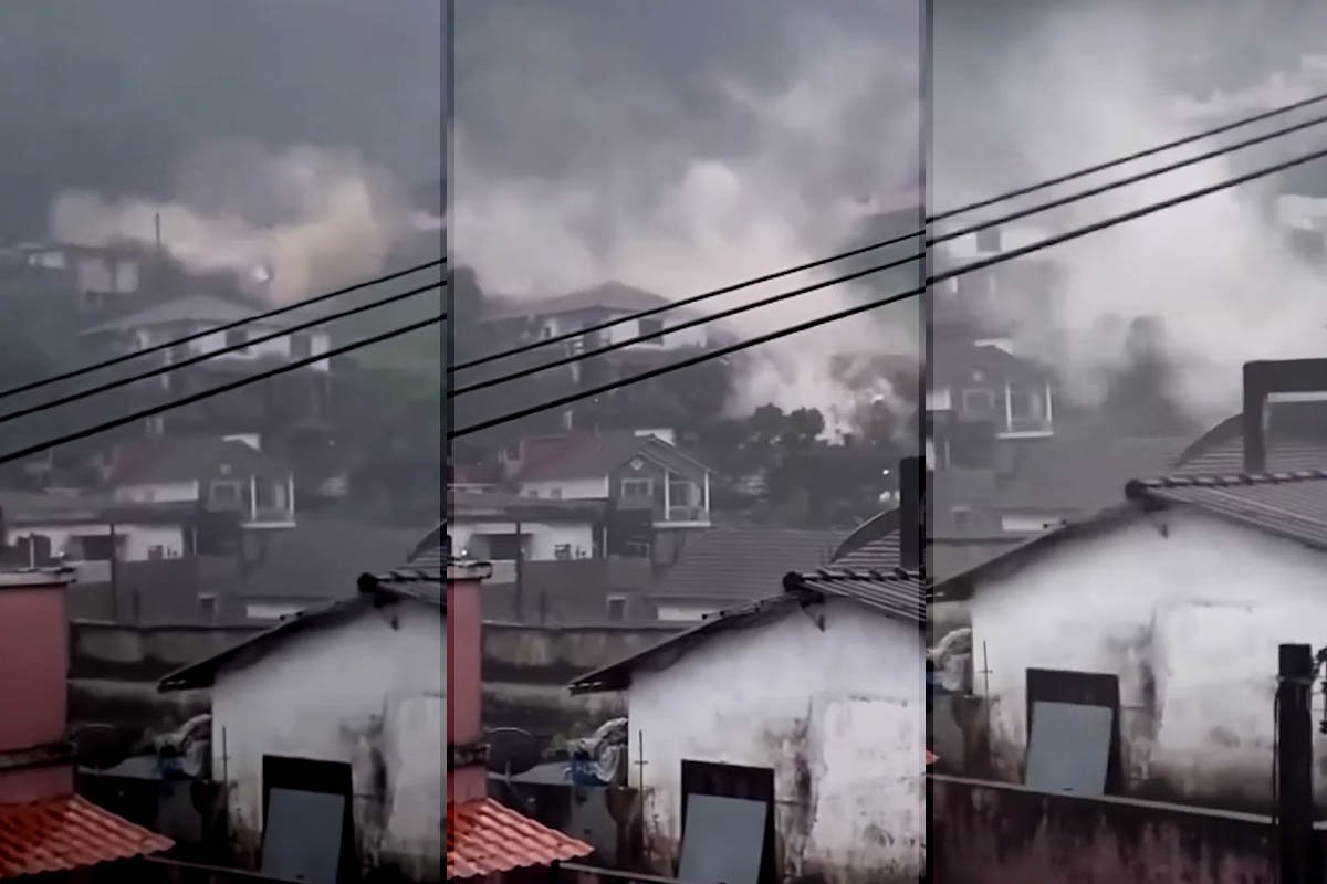 Vídeo: chuvas causam deslizamento em morro de Petrópolis; 24 morreram