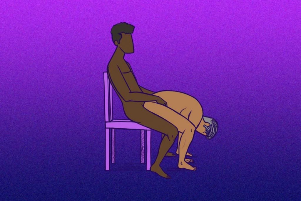Desenho de posição sexual quatro no chão