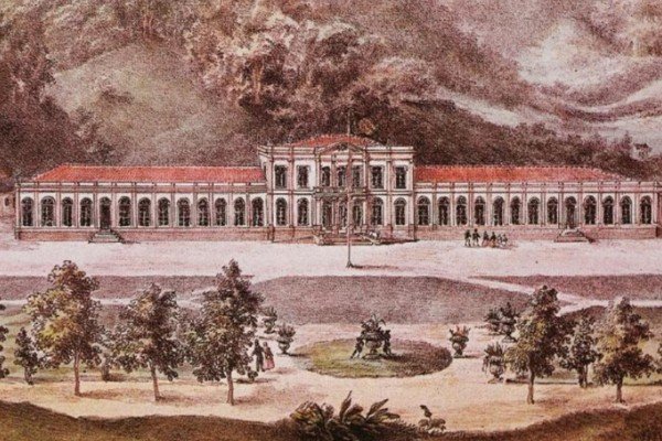 Vista do Palácio Imperial, em Petrópolis-Metrópoles