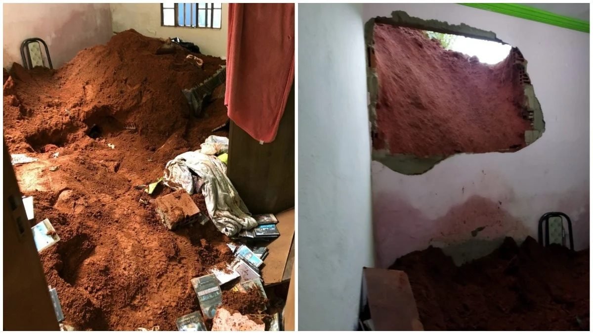 Deslizamento de terra mata família de três pessoas em Caratinga